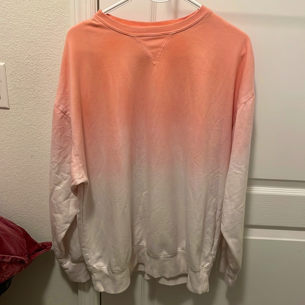 Flirtitude ACTIVE sweatshirt, peach to white gradient